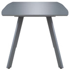 Ruokapöytä korkeakiiltoinen harmaa 180x90x76 cm MDF