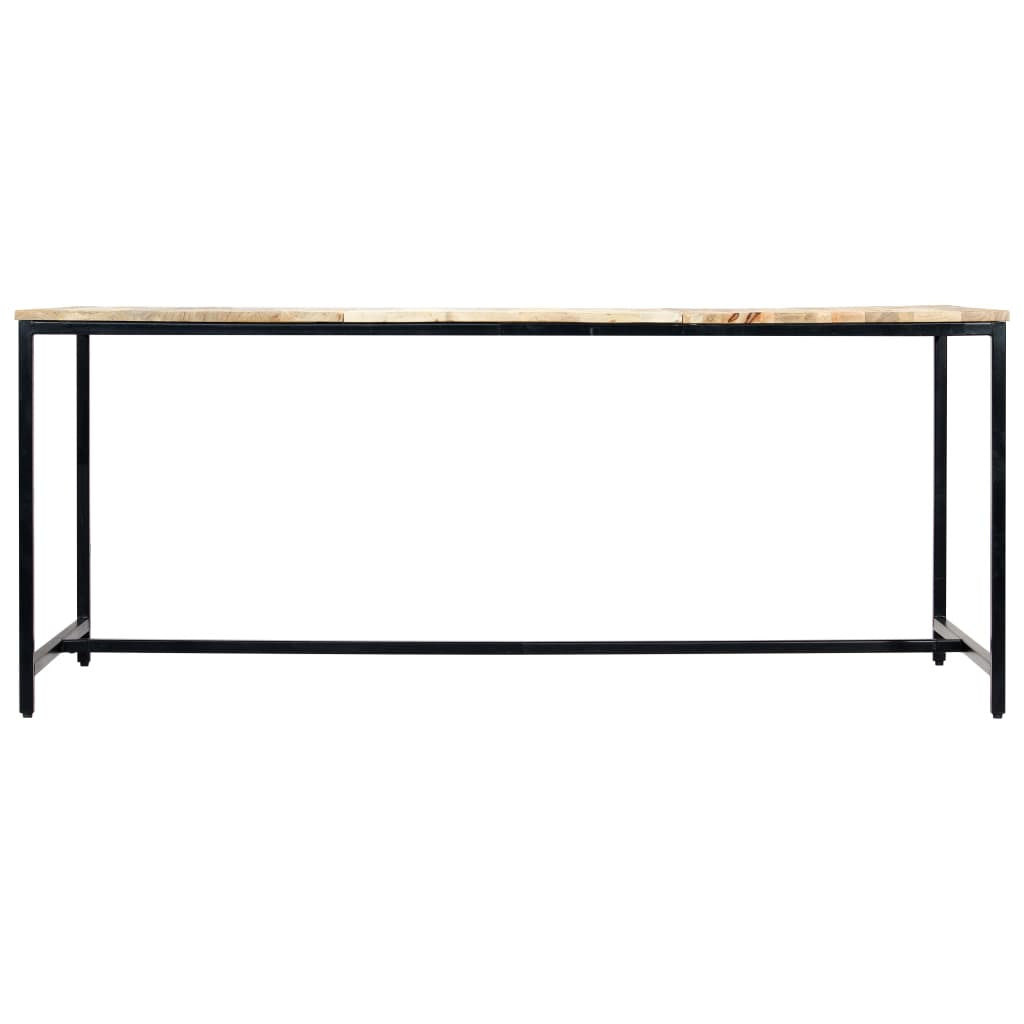 Ruokapöytä 180x90x75 cm karkea mangopuu