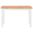 Ruokapöytä 120x60x74 cm täysi tammi