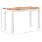 Ruokapöytä 120x60x74 cm täysi tammi