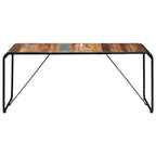 Ruokapöytä 180x90x76 cm täysi kierrätetty puu