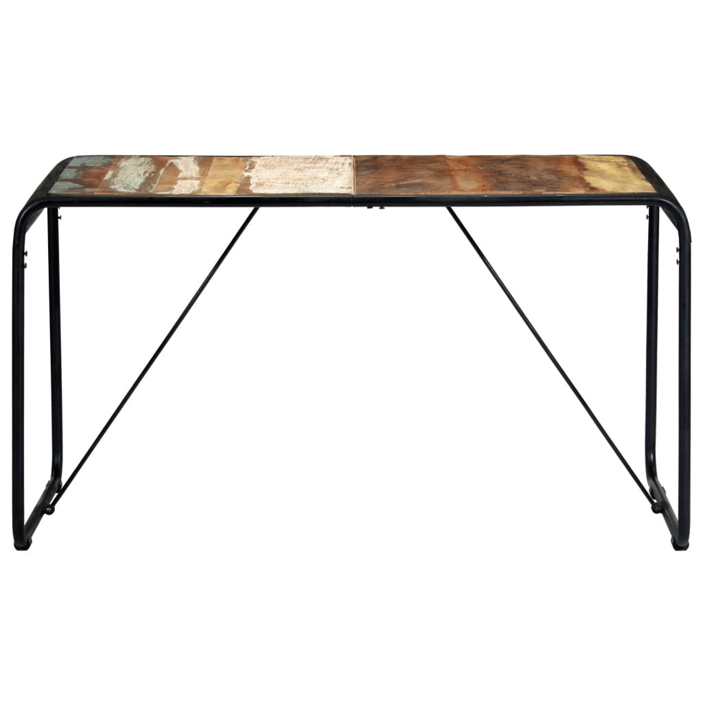 Ruokapöytä 140x70x76 cm täysi kierrätetty mangopuu