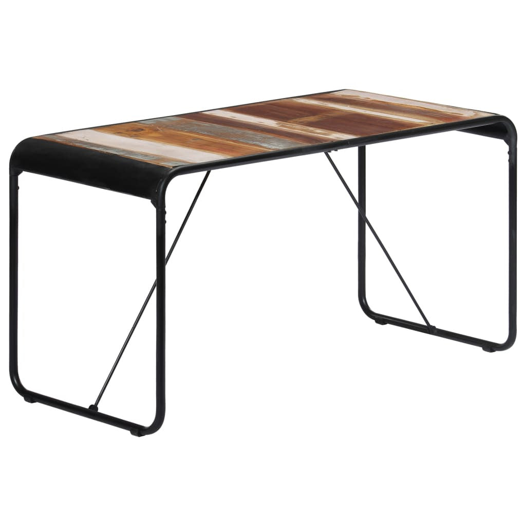 Ruokapöytä 140x70x76 cm täysi kierrätetty mangopuu