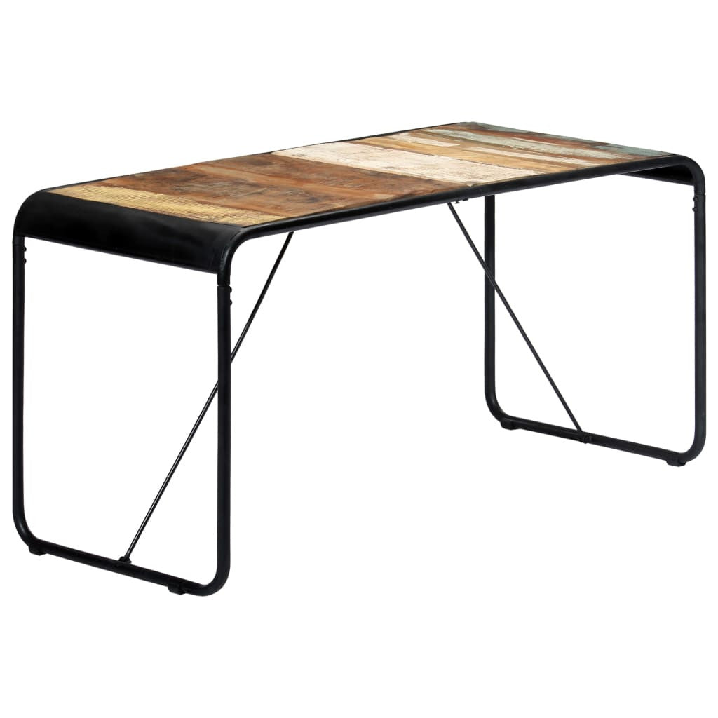 Ruokapöytä 140x70x76 cm täysi kierrätetty mangopuu