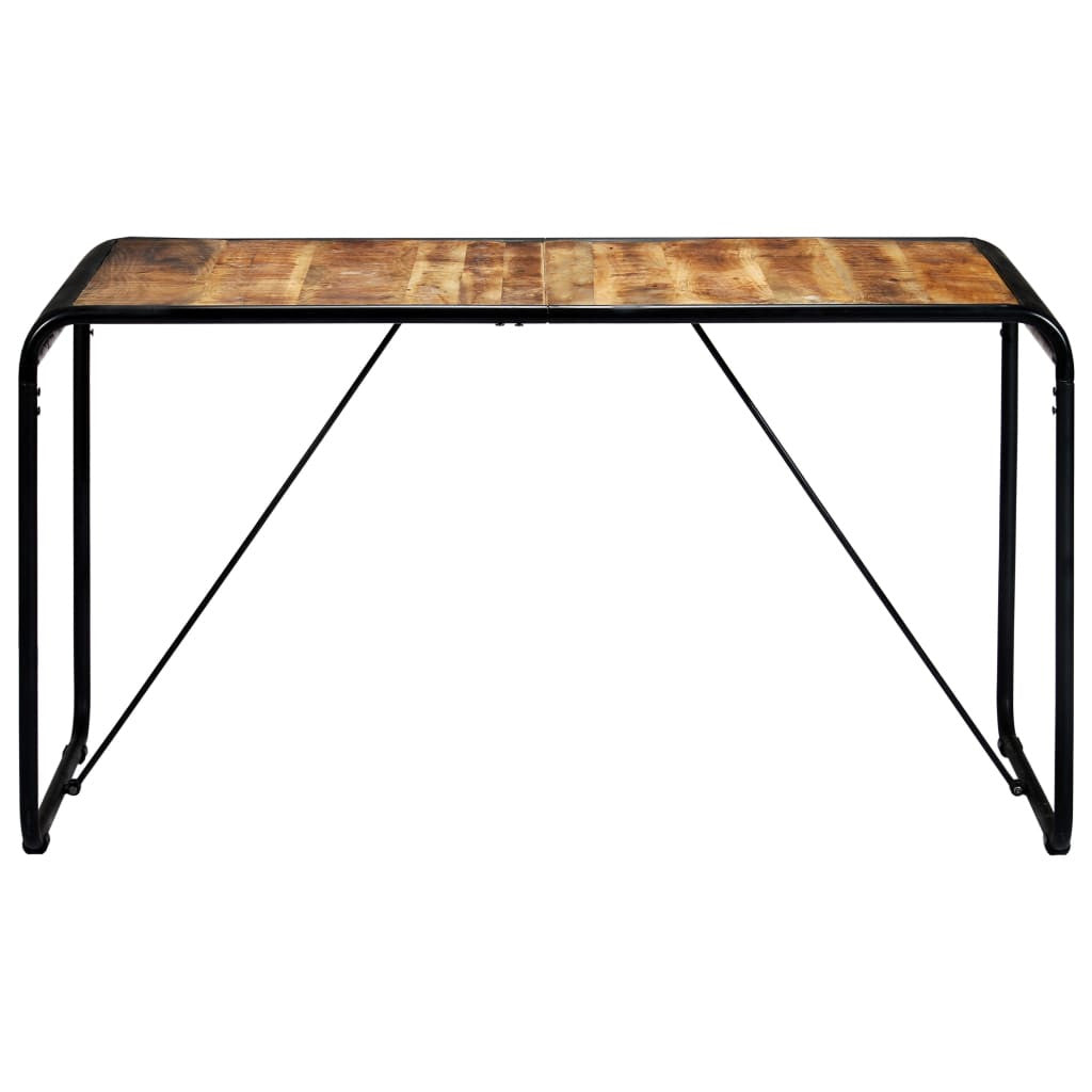 Matbord 140x70x76 cm massivt grovt mangoträ