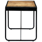 Ruokapöytä 140x70x76 cm täysi karkea mangopuu