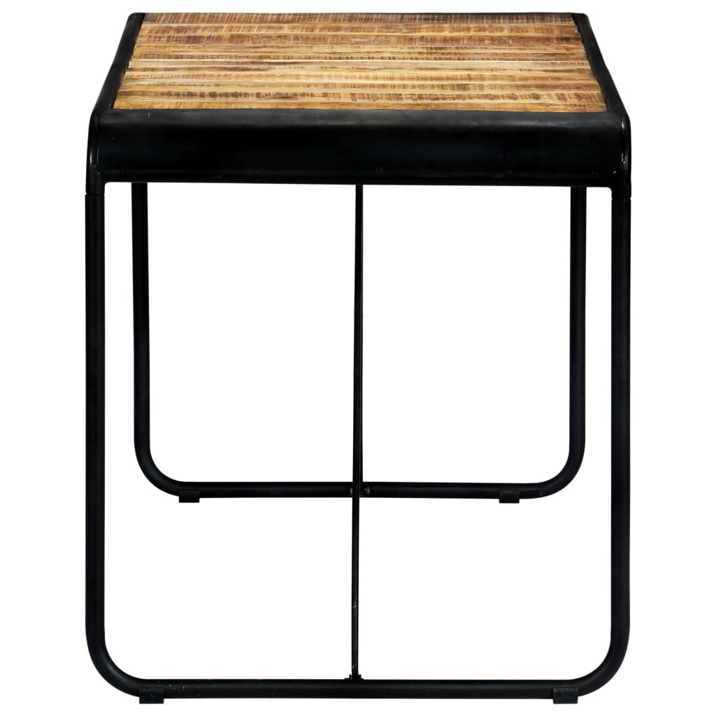 Ruokapöytä 140x70x76 cm täysi karkea mangopuu