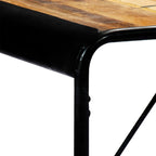 Ruokapöytä 140x70x76 cm täysi karkea mangopuu