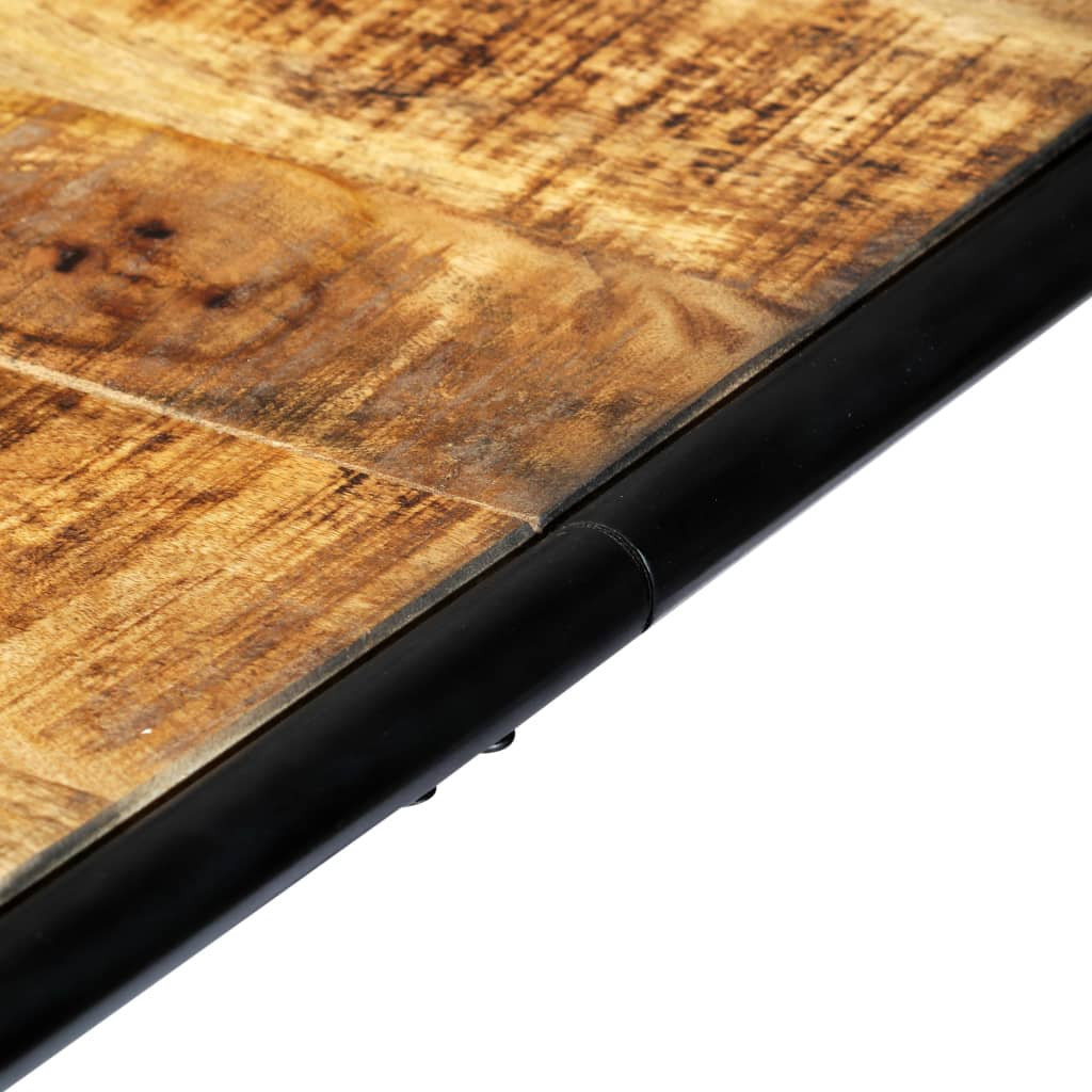 Ruokapöytä 140x70x76 cm täysi karkea mangopuu