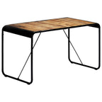 Ruokapöytä 140x70x76 cm täysi karkea mangopuu