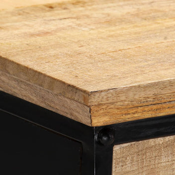 Skrivbord 110x50x76 cm massivt mangoträ