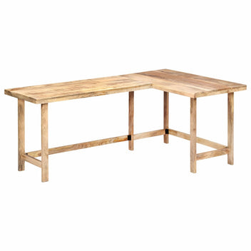 Skrivbord 180x120x76 cm massivt mangoträ