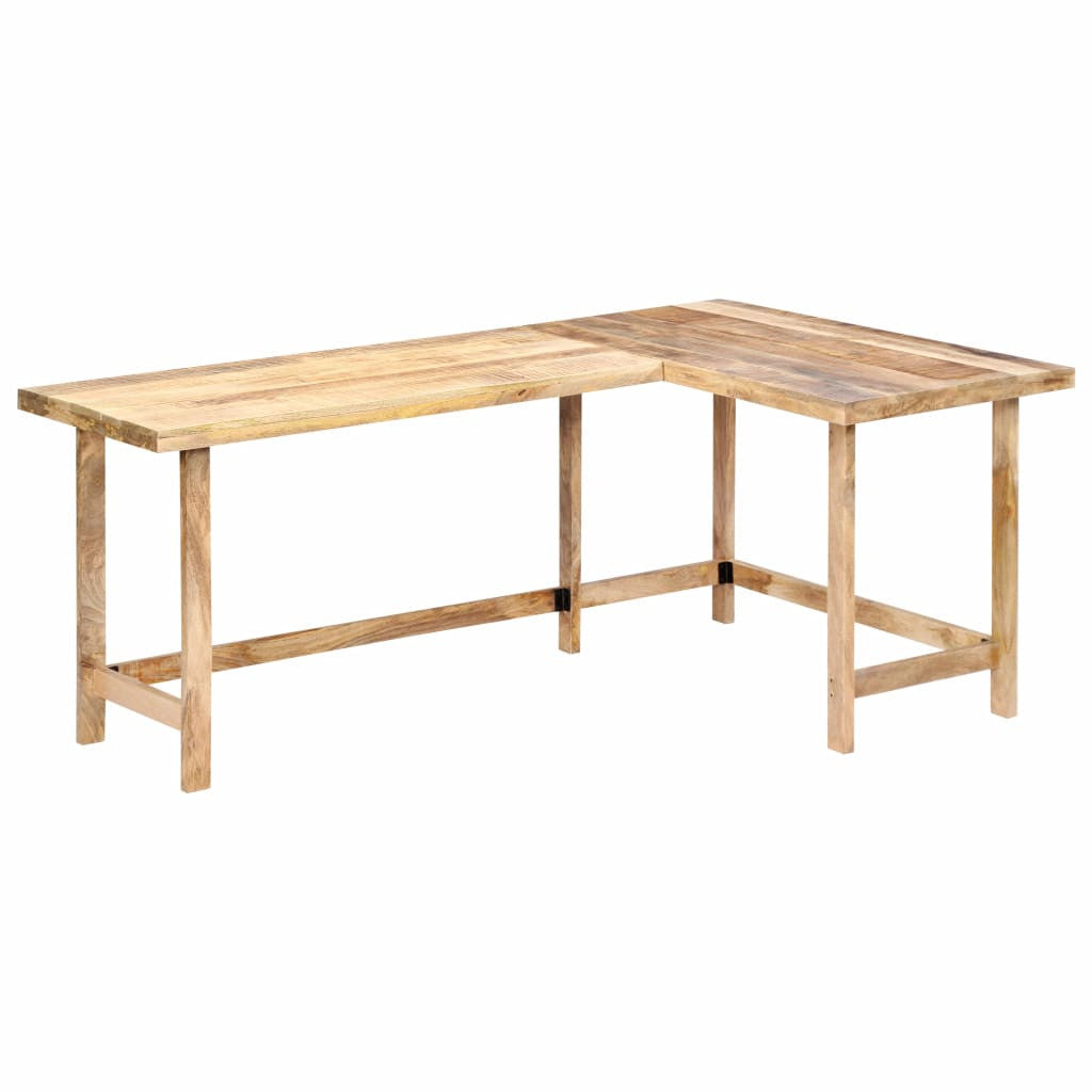 Skrivbord 180x120x76 cm massivt mangoträ