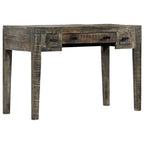 Skrivbord svart 110x50x75 cm massivt mangoträ