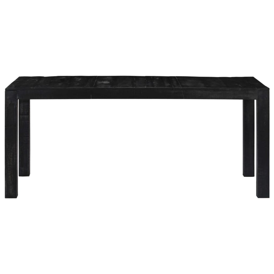 Matbord, svart, 180x90x76 cm, massivt mangoträ