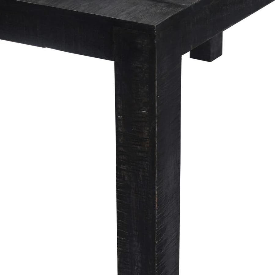 Matbord, svart, 118x60x76 cm, mangoträ