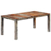 Matbord grått 180x90x76 cm massiv ask