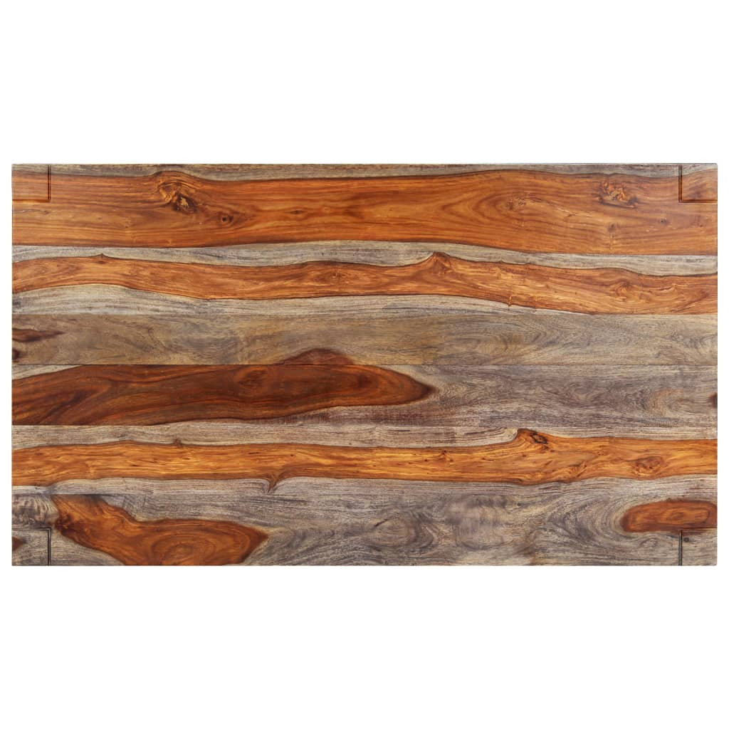 Ruokapöytä harmaa 140x70x76 cm täysi seesampuu