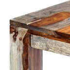 Ruokapöytä harmaa 140x70x76 cm täysi seesampuu