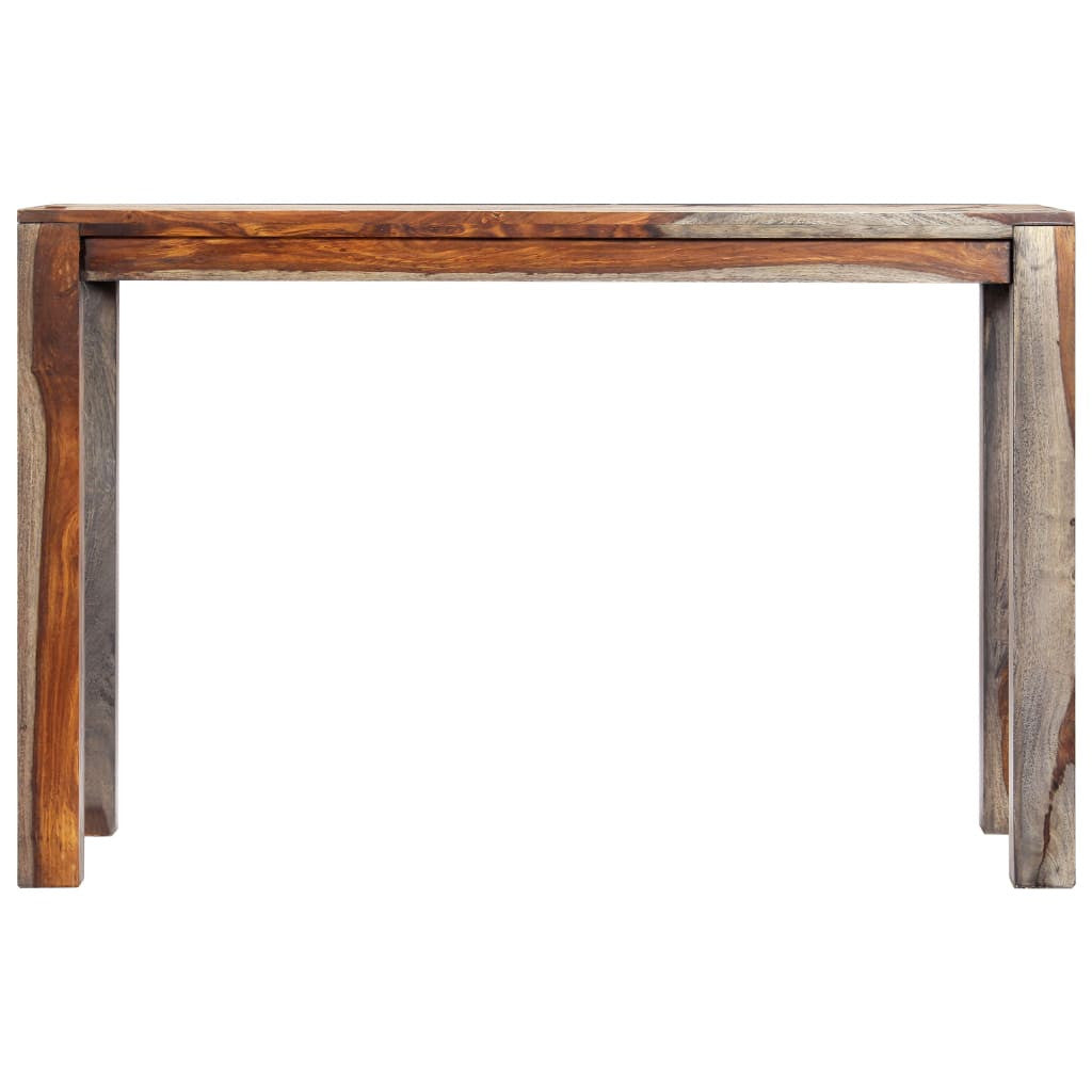 Matbord grått 118x60x76 cm massiv ask