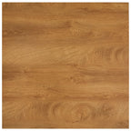 Ruokapöytä tammi ja musta 80,5x80,5x73 cm MDF