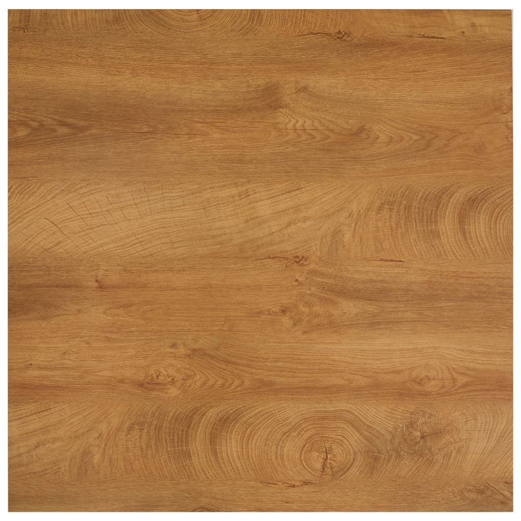 Ruokapöytä tammi ja musta 80,5x80,5x73 cm MDF