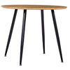 Matbord, ek och svart, 90x73,5 cm, MDF