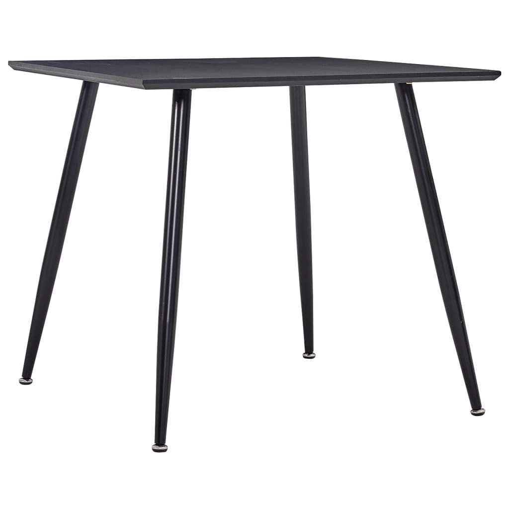 Matbord, svart, 80,5x80,5x73 cm, MDF
