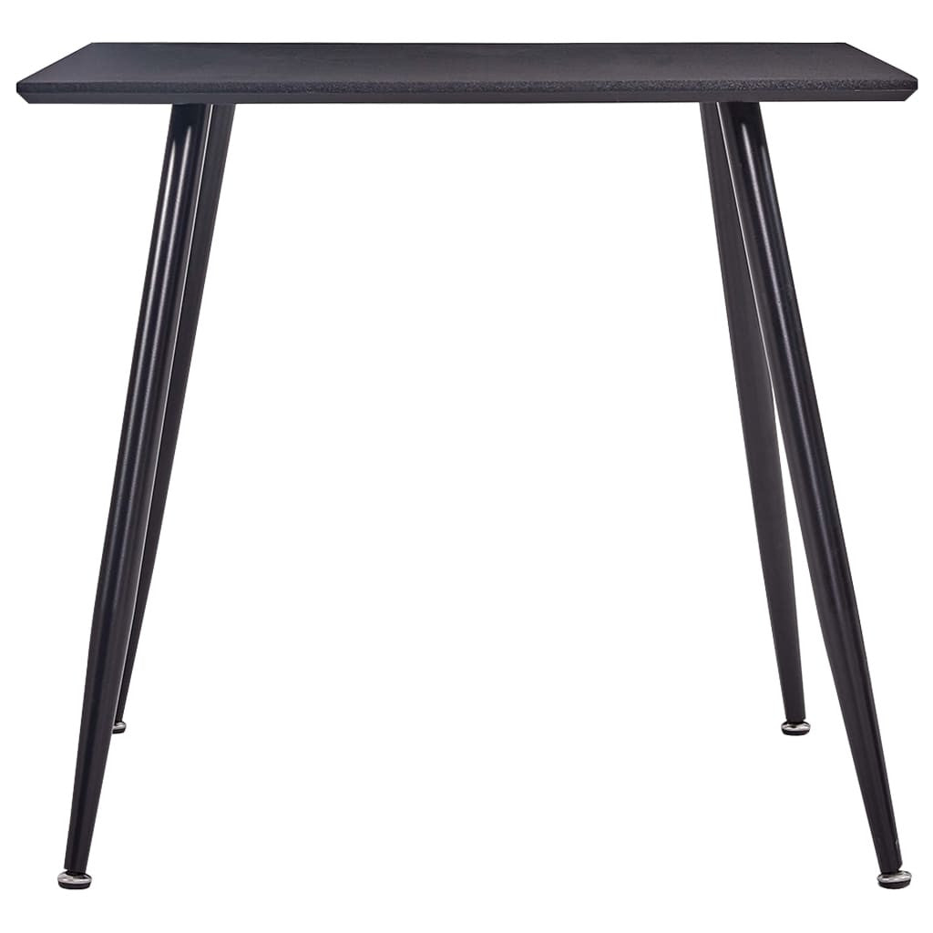 Matbord, svart, 80,5x80,5x73 cm, MDF