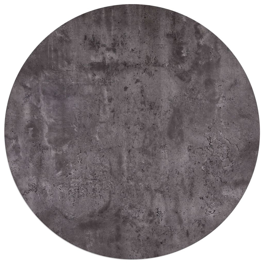 Matbord, betong och svart, 90x73,5 cm, MDF