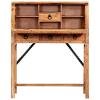 Kirjoituspöytä 90x40x107 cm täysi akaasiapuu