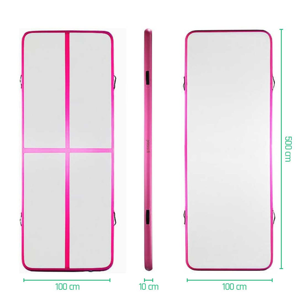 Air Track ilmavolttirata 5 x 1m, Pinkki