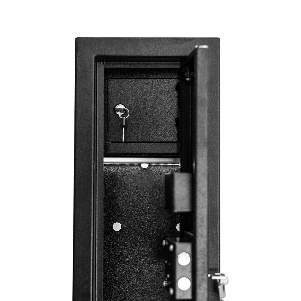 POHJOLAN URHEILUTARVIKE Asekaappi 3 Aseelle 145x24.5x20.5cm, Musta