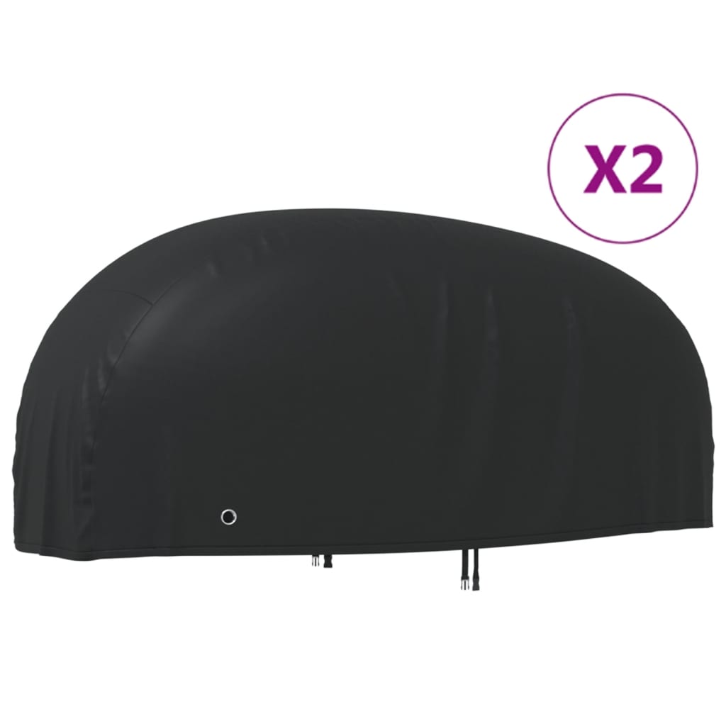 Moottoripyörän suojat 2 kpl 245x105x125 cm 210D Oxford kangas