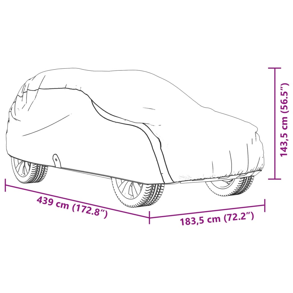 Autopeite katumaasturille harmaa M kuitukangas