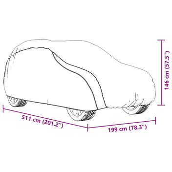 Autopeite katumaasturille solkihihnoilla täysi hopea XL PEVA