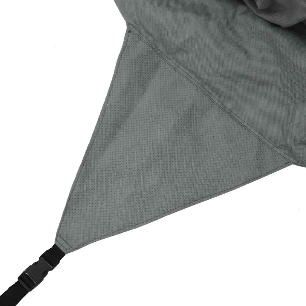 asuntovaunun päällinen harmaa 460x250x220 cm kuitukangas