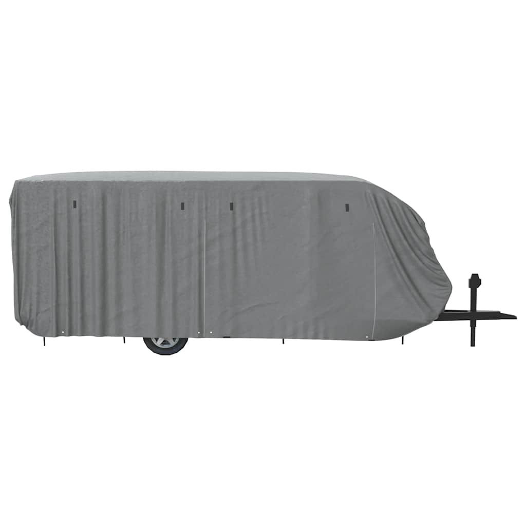 asuntovaunun päällinen harmaa 732x250x220 cm kuitukangas