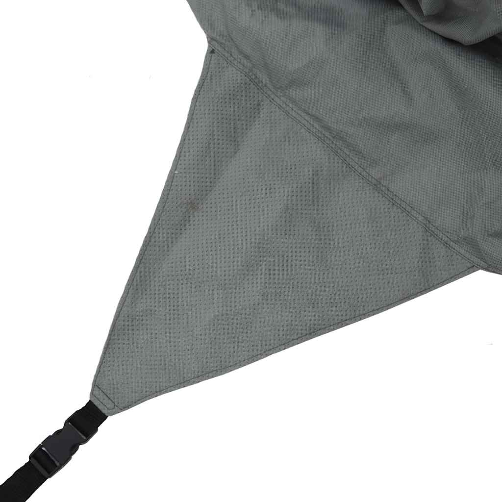asuntovaunun päällinen harmaa 732x250x220 cm kuitukangas