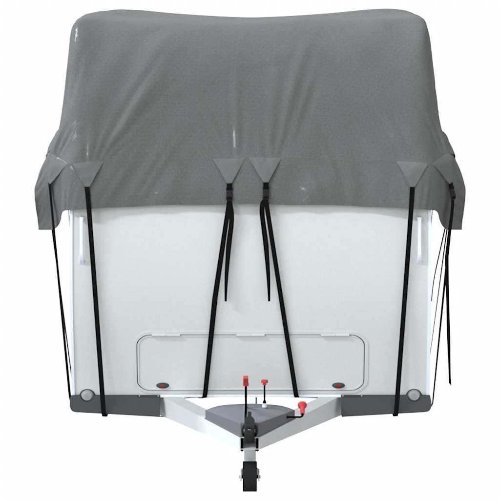 asuntovaunun kattosuojus harmaa 900x300 cm kuitukangas
