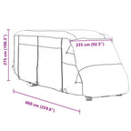 asuntoauton päälliset harmaa 660x235x275 cm kuitukangas