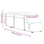 asuntoauton päälliset harmaa 970x235x275 cm kuitukangas