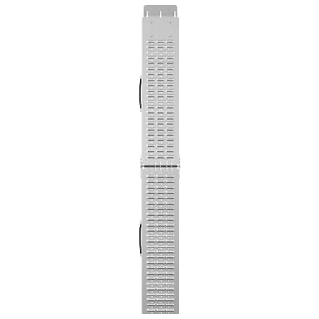 Kokoontaittuva ramppi 200kg 2 kpl Hopea 186 x 23 x 4,5 cm
