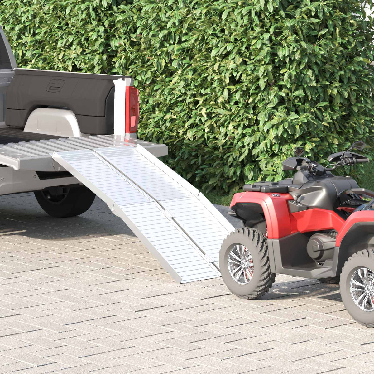 Rollaattorin ramppi 270 kg Hopea 270 kg Alumiini 152 x 73 x 5 cm