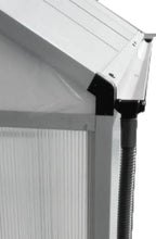 POHJOLA GARDEN Kasvihuone 5,75m2 + Sokkeli & Rännit 2024, Extra kestävä 600g/m2 kennolevyt, musta