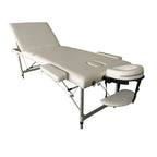 POHJOLAN URHEILUTARVIKE Taitettava Hierontapöytä Premium Alu 3V, 195x70cm, Valkoinen