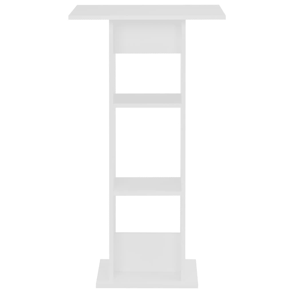 Baaripöytä valkoinen 60x60x110 cm