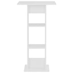 Baaripöytä valkoinen 60x60x110 cm