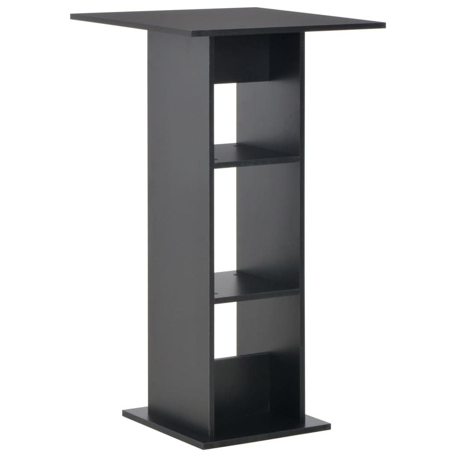 Barbord, svart, 60x60x110 cm