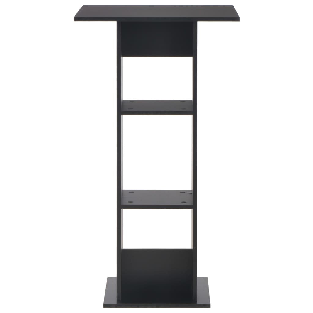 Baaripöytä musta 60x60x110 cm